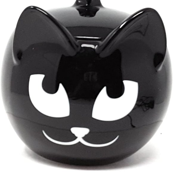 Accents Partylite Sly Black Cat Refillable Candle Holder Trinket